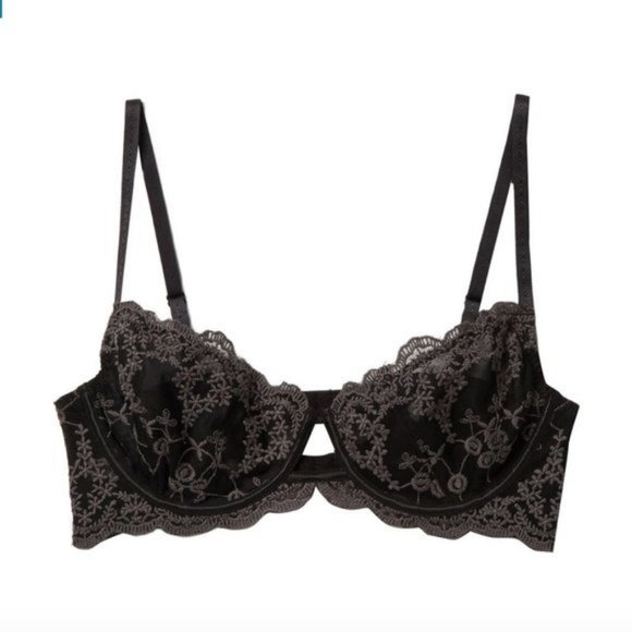 Free People Other - Free People Daydreamer Lace Bra Black 36C NWT